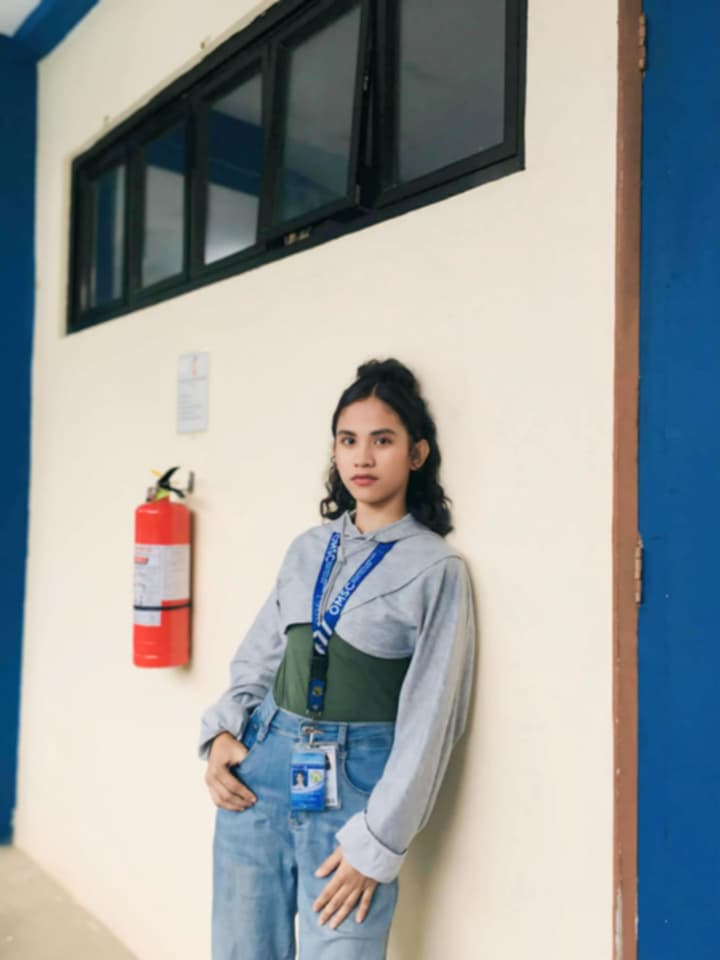 Student smiling